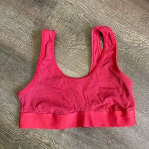 Auden Unlined Scoop Neck Bralette Red Size Small